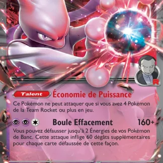 Mewtwo-ex de la Team Rocket · Héros Transcendants 079/217 · Near Mint
