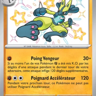Lucario · Destinées de Paldea 174/91 · Near Mint · Collect Aura 9.5